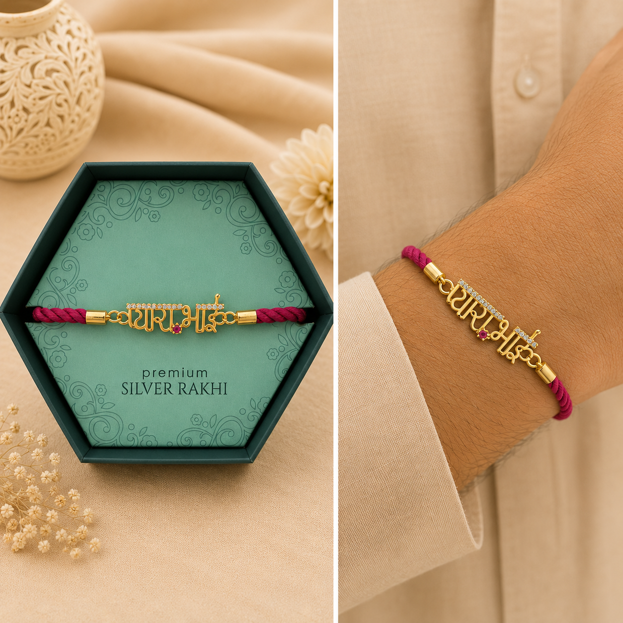 92.5 starling silver Rakhi