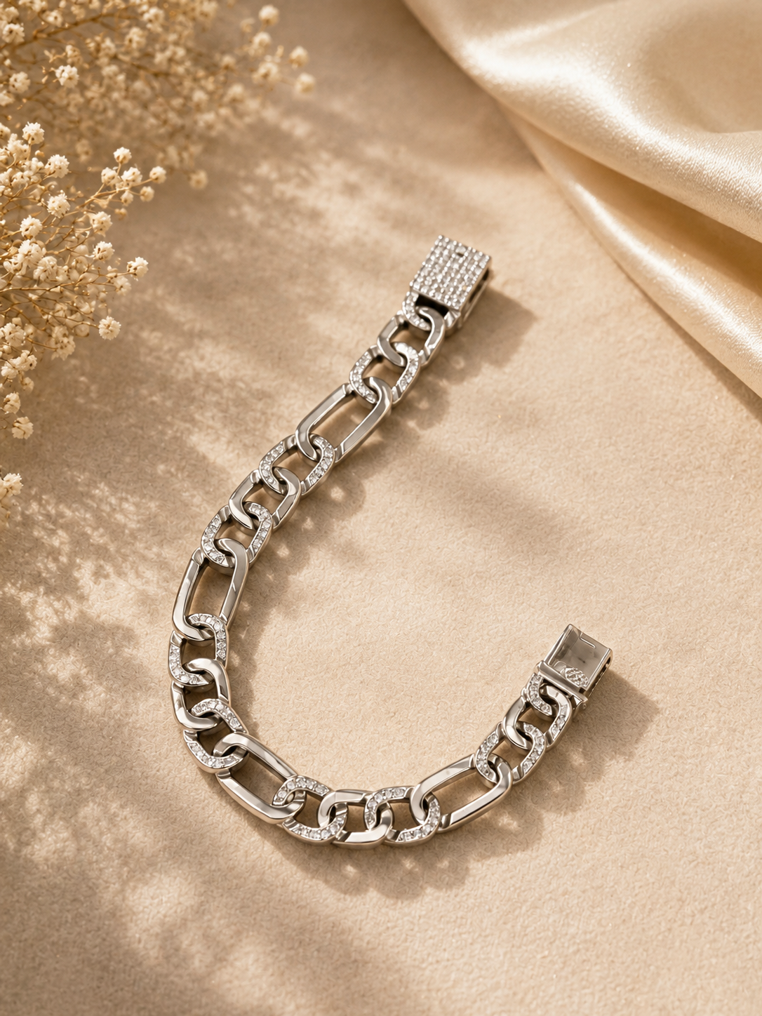 Majestic Diamond Link Bracelet for Men