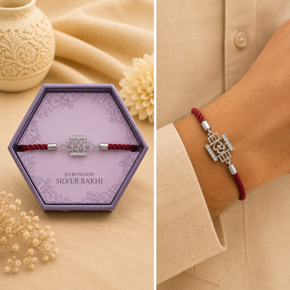 92.5 Sterling Silver Rakhi