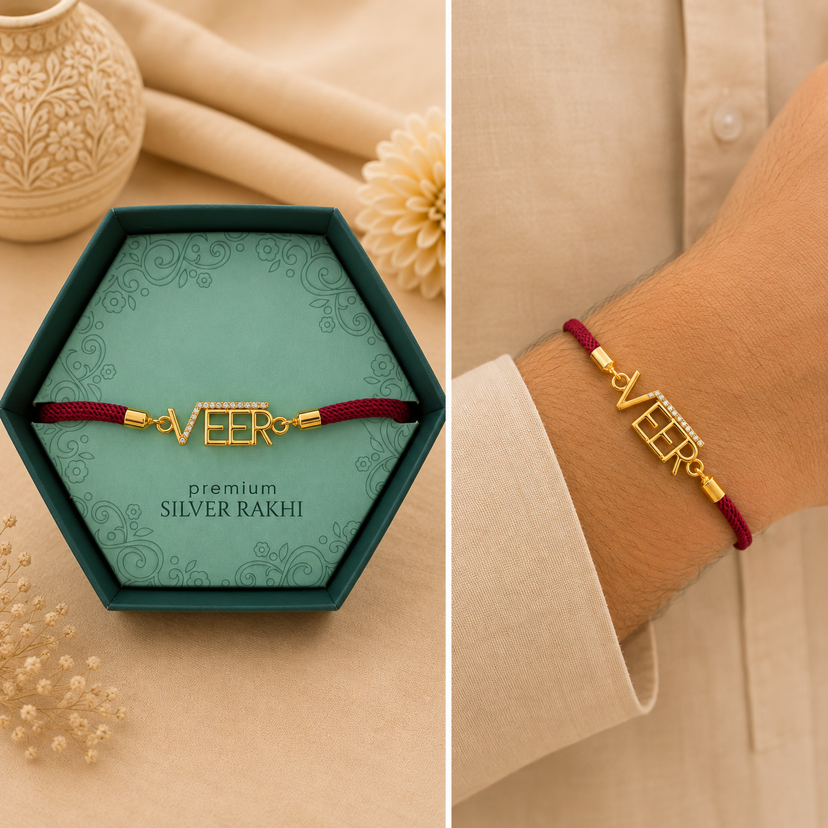 92.5 Sterling Silver Rakhi